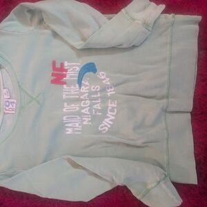 Blue 84 Light Green Kids Sweatshirt with Colorful Print